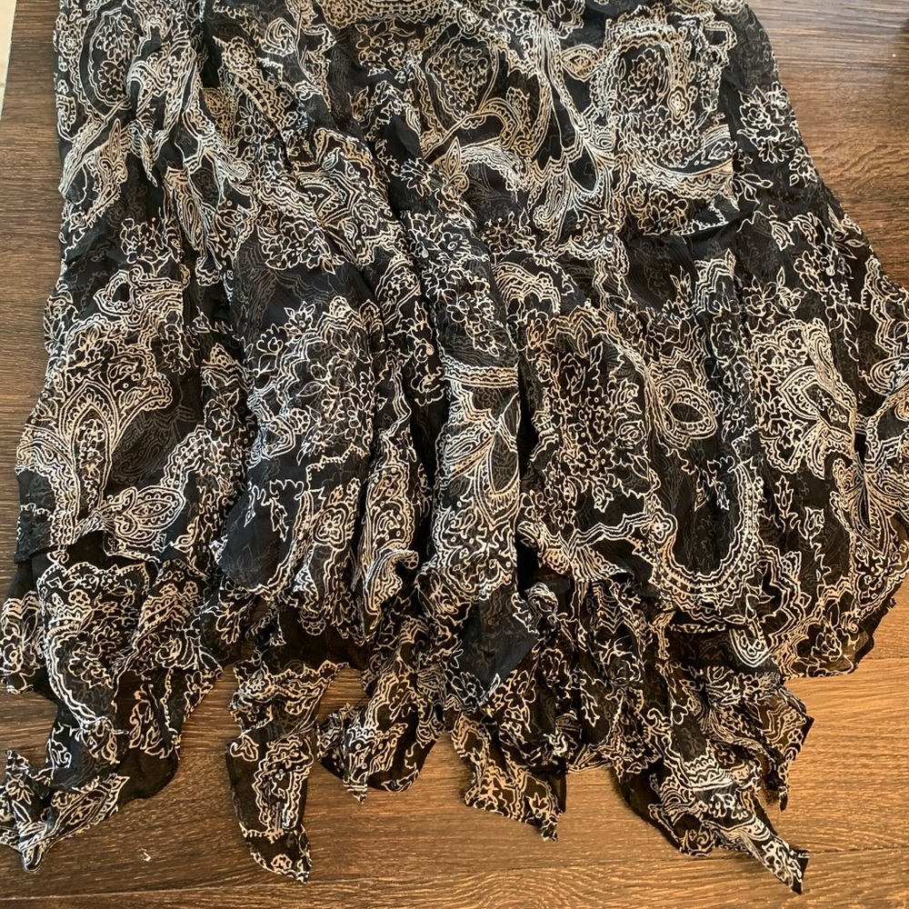 blacks and white skirt